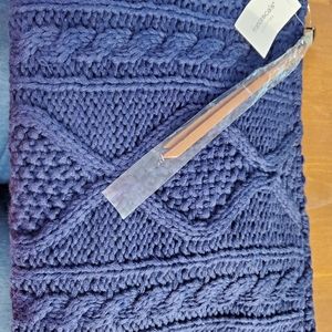 NWT Cable knit clutch